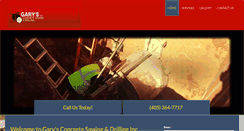 Desktop Screenshot of garysconcretesawing.com